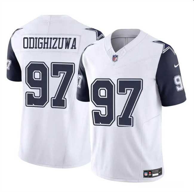 Men & Women & Youth Dallas Cowboys #97 Osa Odighizuwa White F.U.S.E Vapor Untouchable Limited Stitched Jersey,We sell and wholesale Men & Women & Youth Dallas Cowboys #97 Osa Odighizuwa White F.U.S.E Vapor Untouchable Limited Stitched Jersey on line form chian!